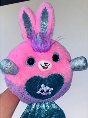 Pink & Teal Plush Mermaid Bunny Toy